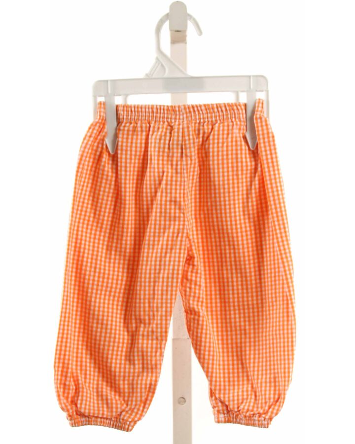 JELLYBEANS  ORANGE  GINGHAM  PANTS