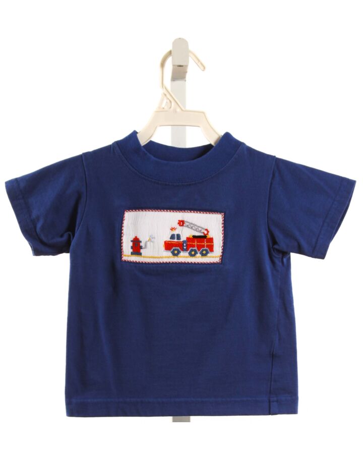 VELANI  BLUE   SMOCKED T-SHIRT