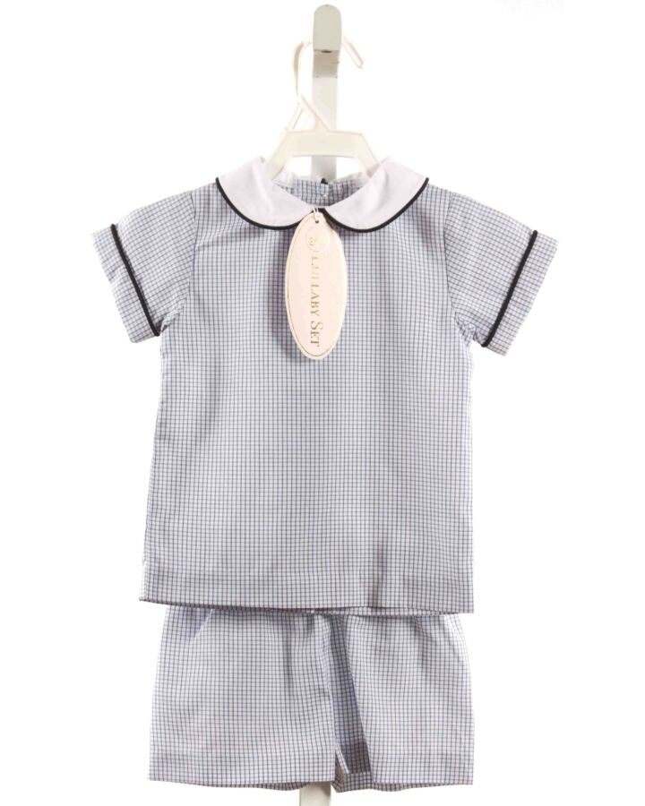 LULLABY SET  NAVY  WINDOWPANE  2-PIECE OUTFIT