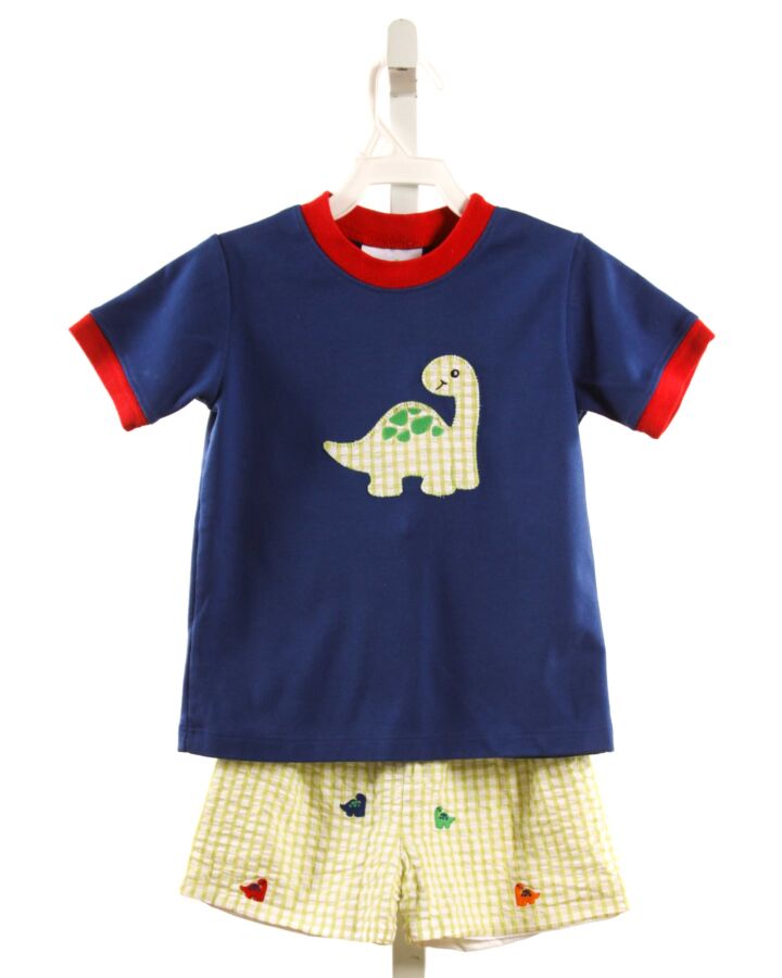 ZUCCINI  NAVY   APPLIQUED 2-PIECE OUTFIT