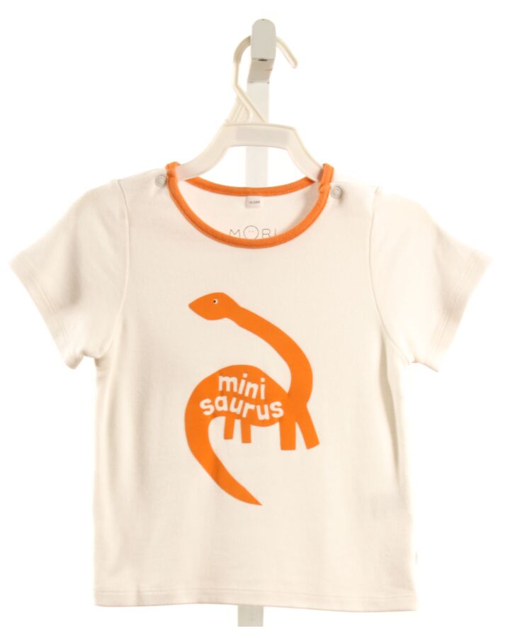 MORI  ORANGE   PRINTED DESIGN KNIT SS SHIRT