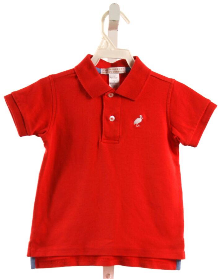 THE BEAUFORT BONNET COMPANY  RED    KNIT SS SHIRT
