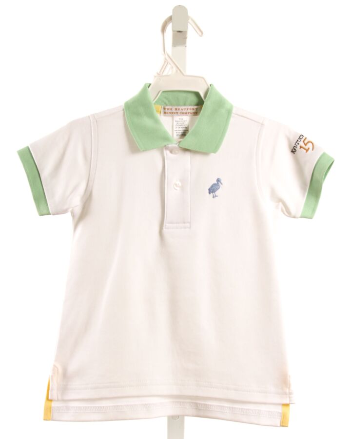 THE BEAUFORT BONNET COMPANY  WHITE    KNIT SS SHIRT