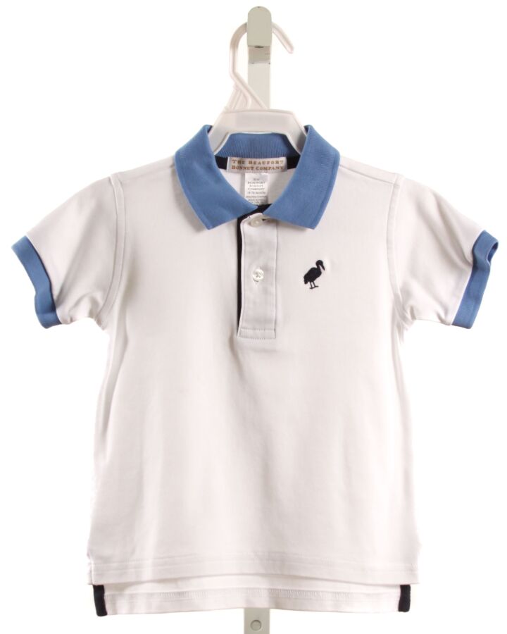 THE BEAUFORT BONNET COMPANY  WHITE    KNIT SS SHIRT