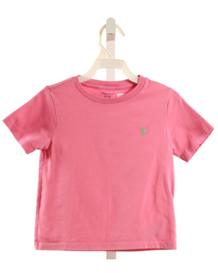 RALPH LAUREN  PINK    KNIT SS SHIRT