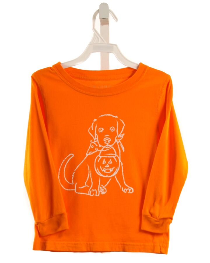 MUSTARD & KETCHUP KIDS  ORANGE   PRINTED DESIGN KNIT LS SHIRT