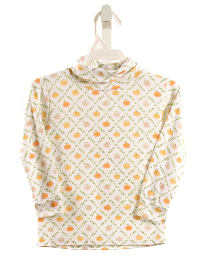 BABY BLISS  ORANGE  PRINT  KNIT LS SHIRT