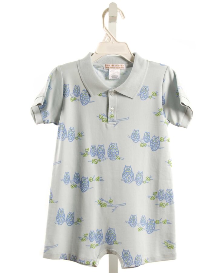 THE BEAUFORT BONNET COMPANY  LT BLUE  PRINT  KNIT SHORTALL