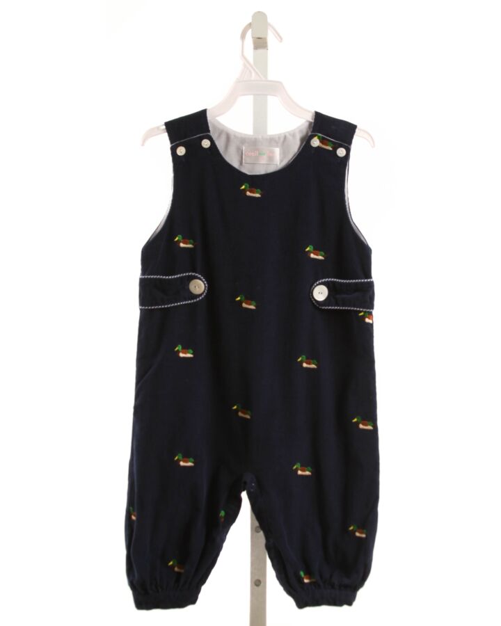 CECIL & LOU  NAVY CORDUROY  EMBROIDERED LONGALL