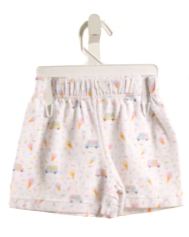 NO TAG  WHITE  PRINT  SHORTS