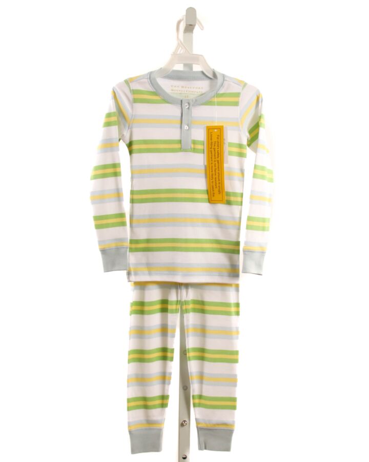 THE BEAUFORT BONNET COMPANY  GREEN  STRIPED  LOUNGEWEAR