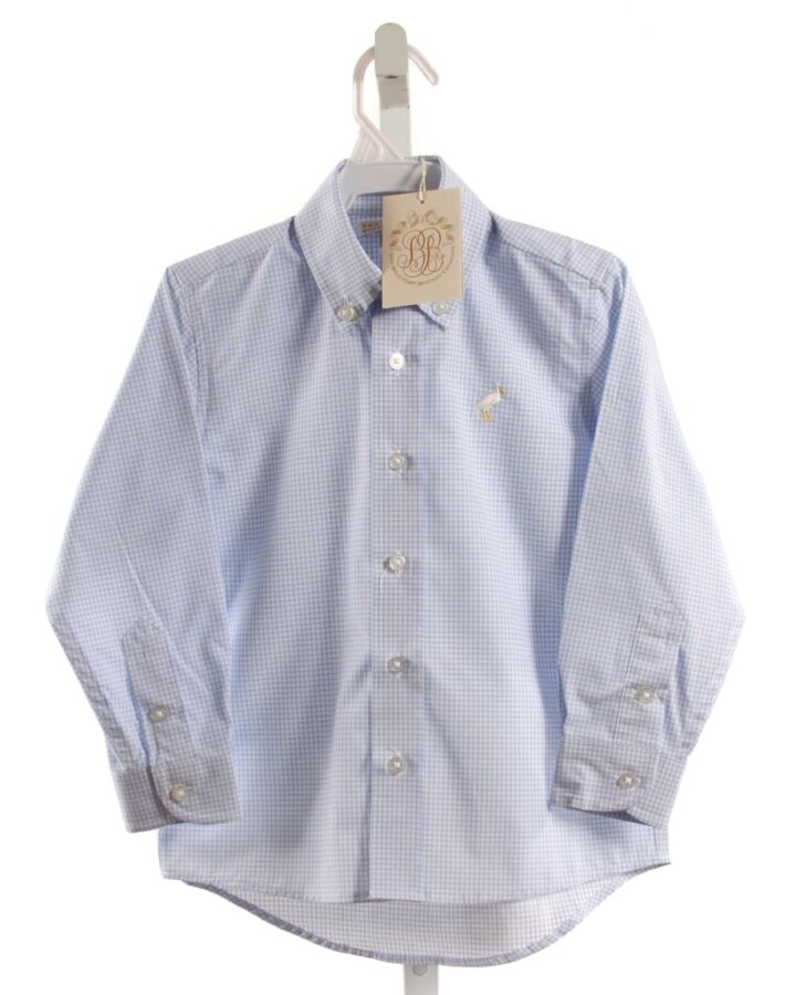 THE BEAUFORT BONNET COMPANY  BLUE  CHECK  DRESS SHIRT