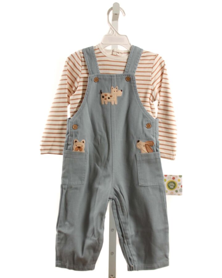 LITTLE ME BLUE STRIPED 2-PIECE OUTFIT