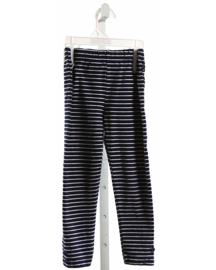 JOJO MAMAN BEBE  BLUE KNIT STRIPED  LEGGINGS