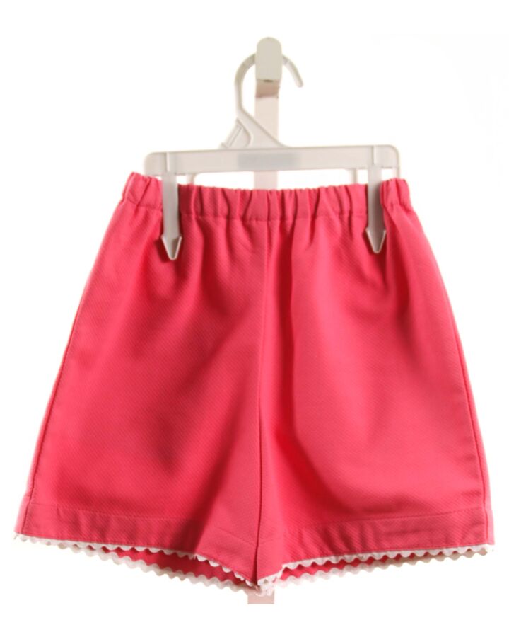 KAYCE HUGHES  PINK PIQUE   SHORTS WITH RIC RAC