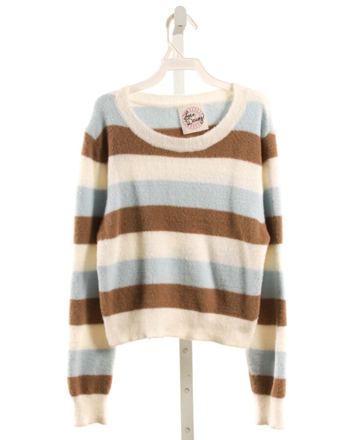 LOVE DAISY  BROWN  STRIPED  SWEATER