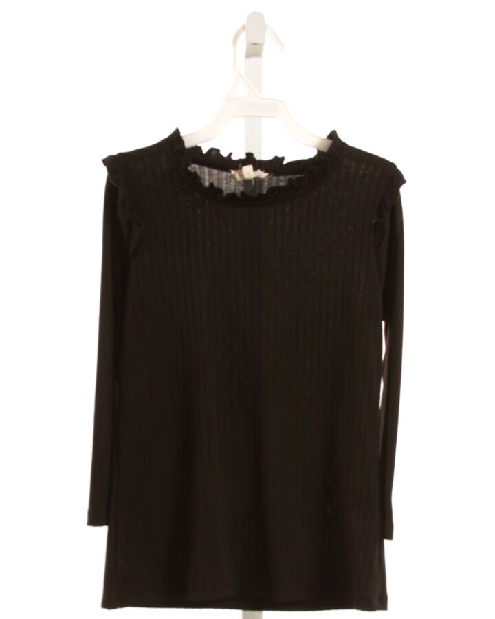 HAYDEN GIRLS  BLACK    KNIT LS SHIRT