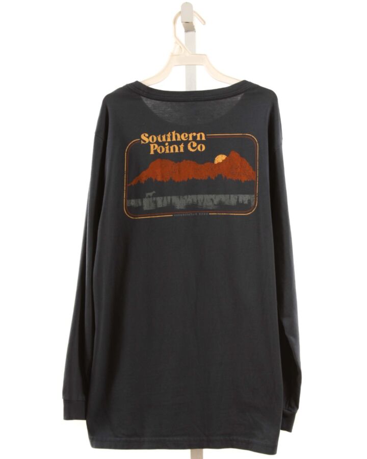 SOUTHERN POINT CO  NAVY   PRINTED DESIGN T-SHIRT