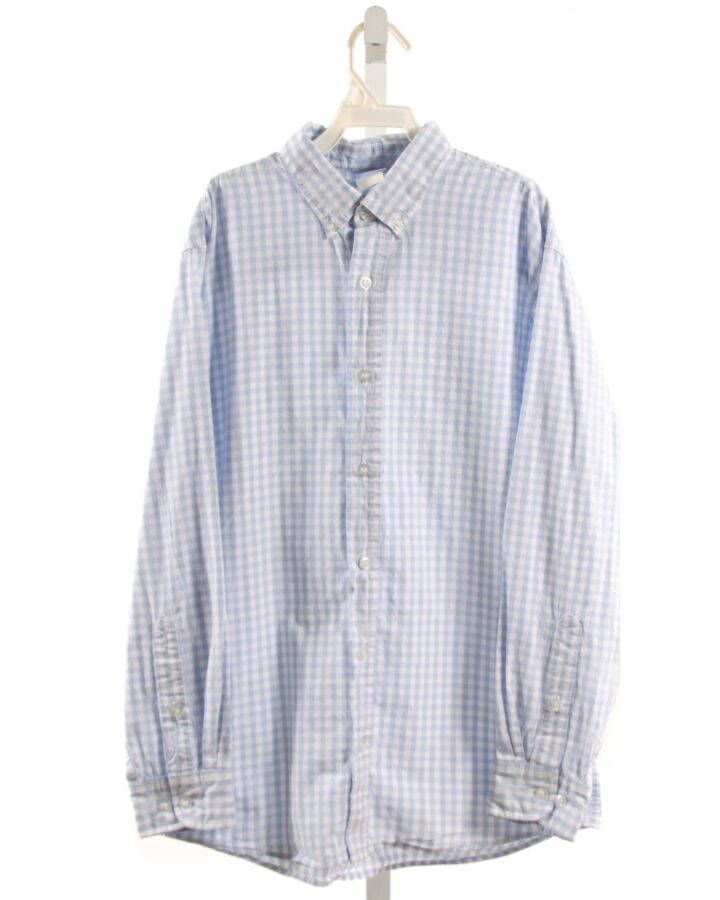 BELLA BLISS  LT BLUE  GINGHAM  DRESS SHIRT