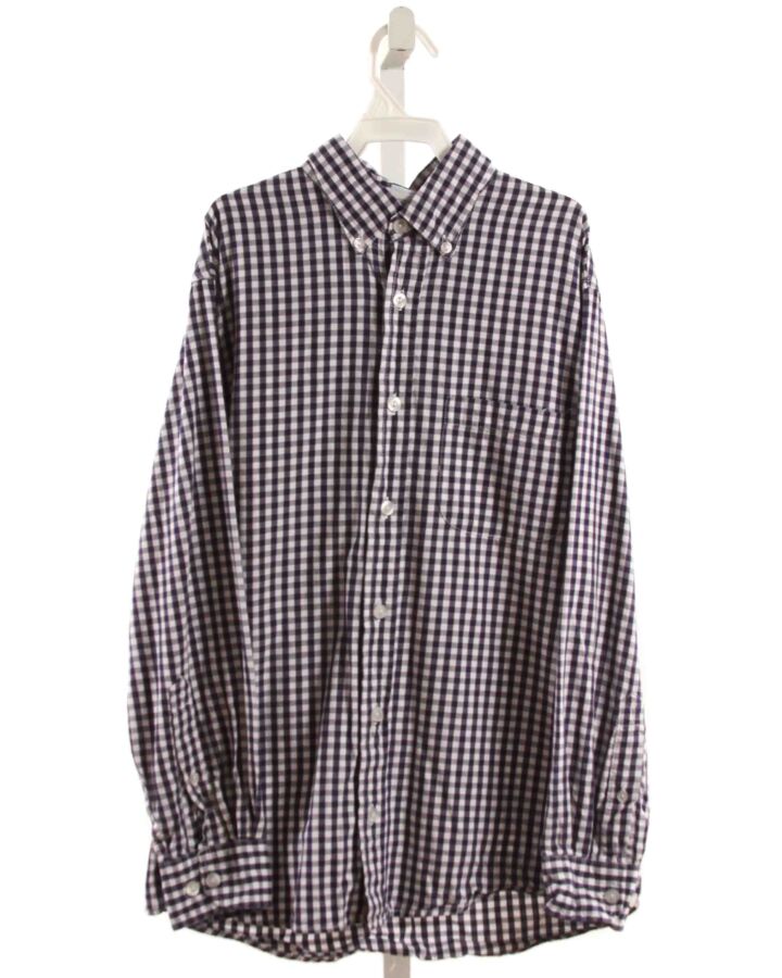 BELLA BLISS  NAVY  GINGHAM  DRESS SHIRT