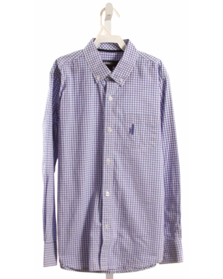 JOHNNIE-O  BLUE  GINGHAM  DRESS SHIRT