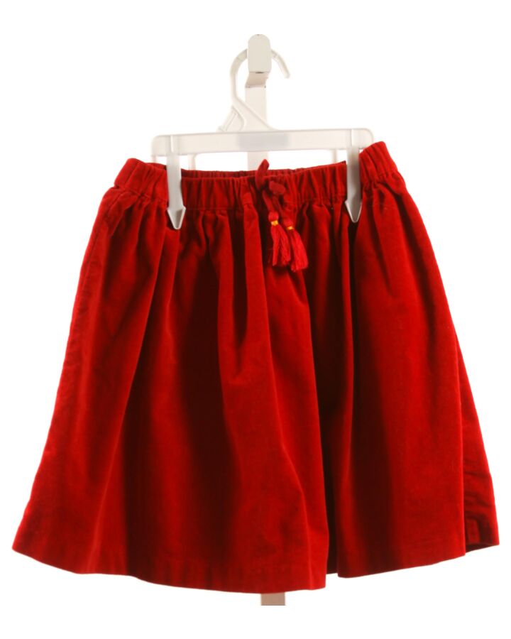 BISBY BY LITTLE ENGLISH  RED VELVET   SKIRT