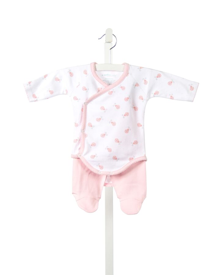 A MOTHERS ARMS PINK LADYBUGS KNIT ONESIE WITH PINK KNIT PANTS