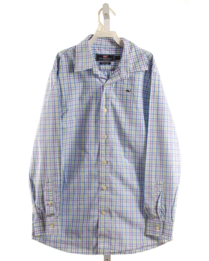 VINEYARD VINES  LT BLUE  PLAID  DRESS SHIRT