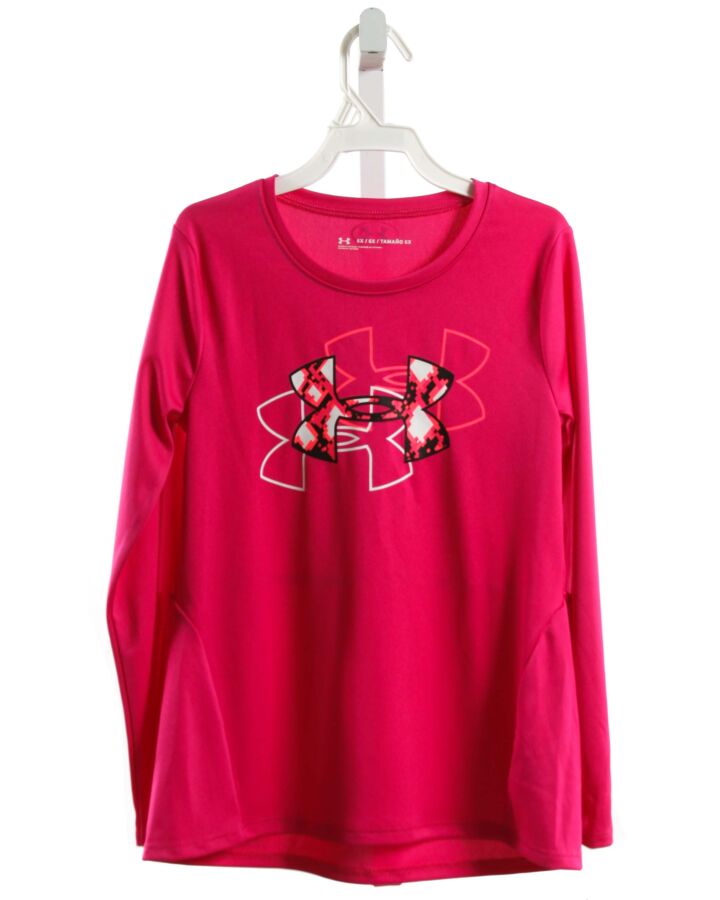 UNDER ARMOUR  HOT PINK KNIT   KNIT LS SHIRT