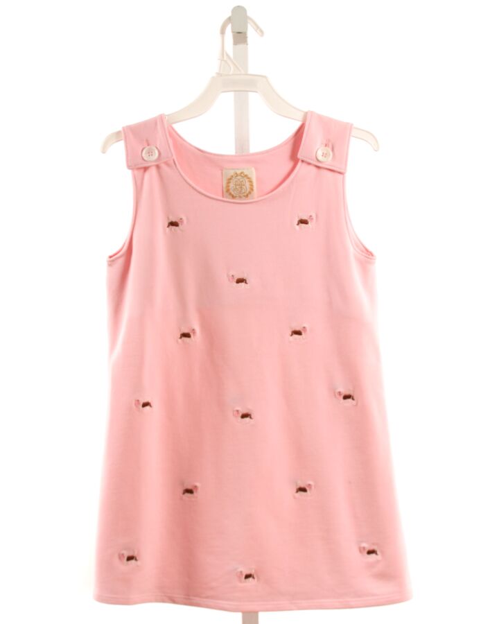 THE BEAUFORT BONNET COMPANY  PINK   EMBROIDERED KNIT DRESS