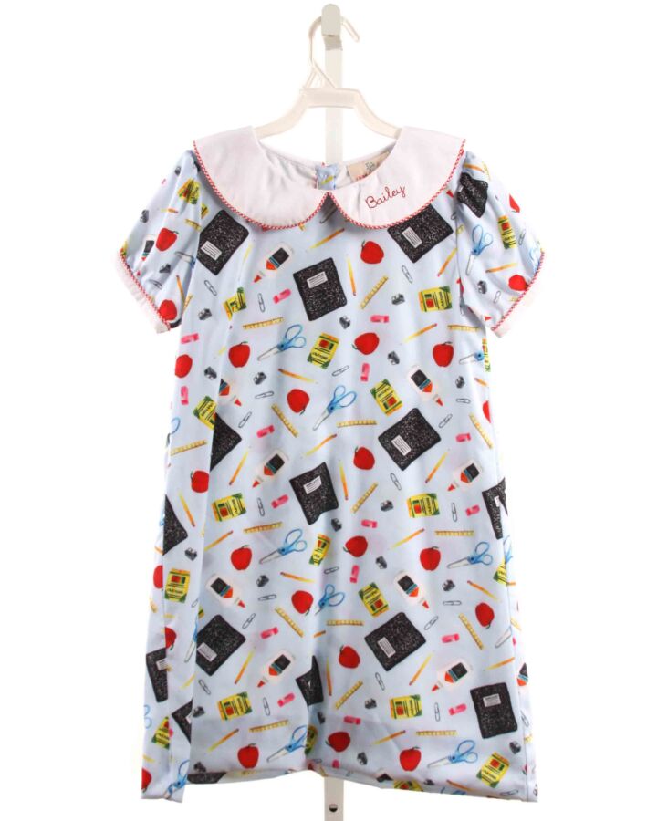 SMOCKINGBIRD  MULTI-COLOR  PRINT EMBROIDERED DRESS