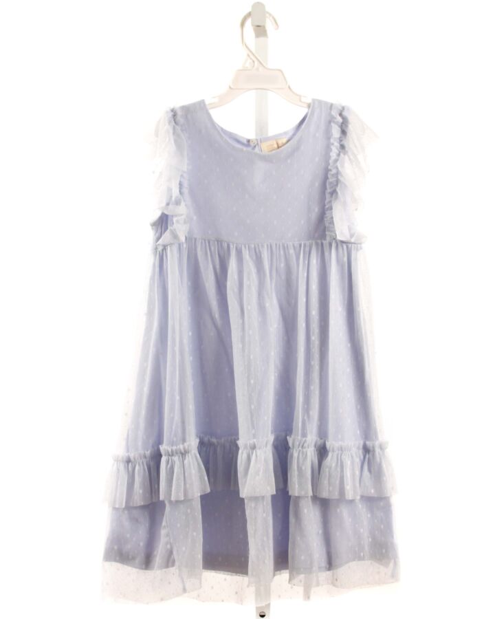 CREAMIE  LT BLUE TULLE POLKA DOT  PARTY DRESS