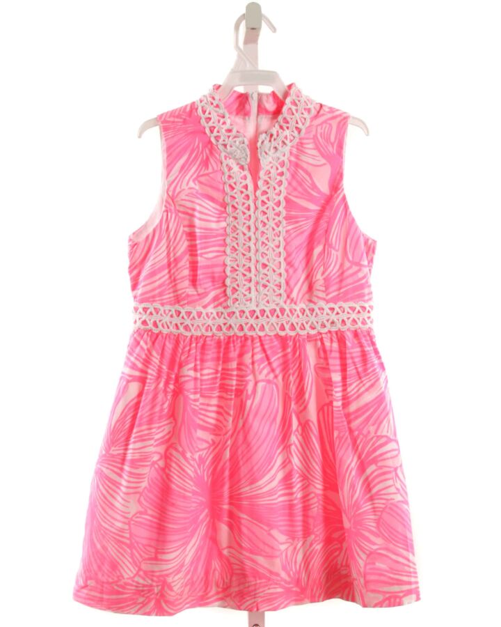 LILLY PULITZER  HOT PINK   PRINTED DESIGN DRESS