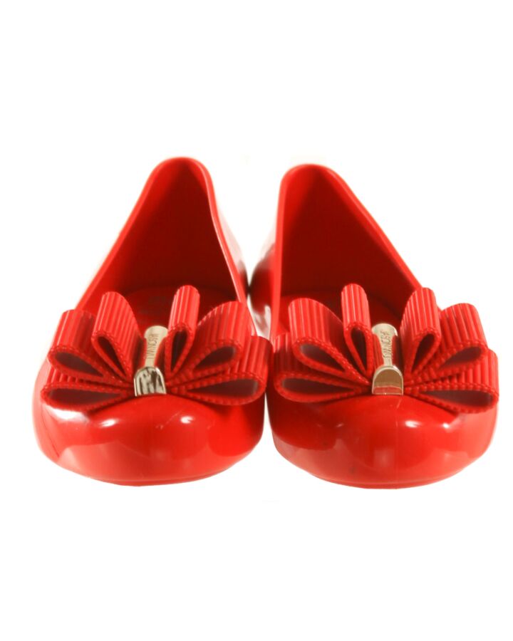 MINI MELISSA RED FLATS  *EUC SIZE CHILD 2