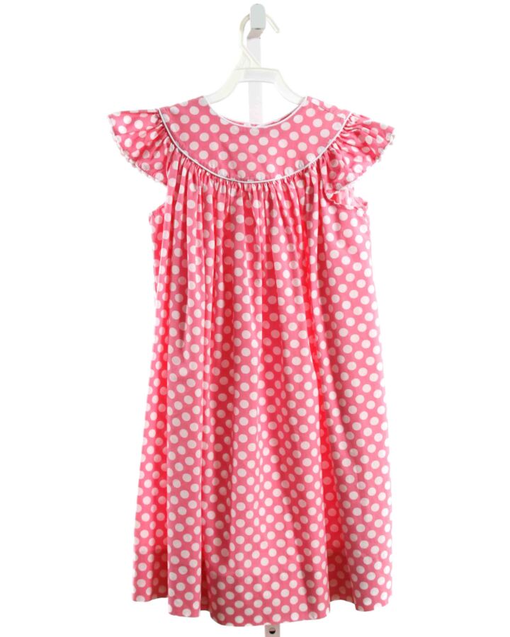 KELLY'S KIDS  PINK  POLKA DOT SMOCKED DRESS