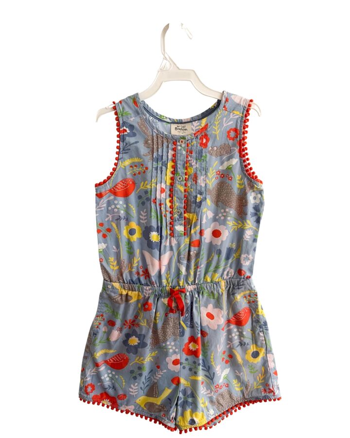 MINI BODEN  LT BLUE  FLORAL  ROMPER