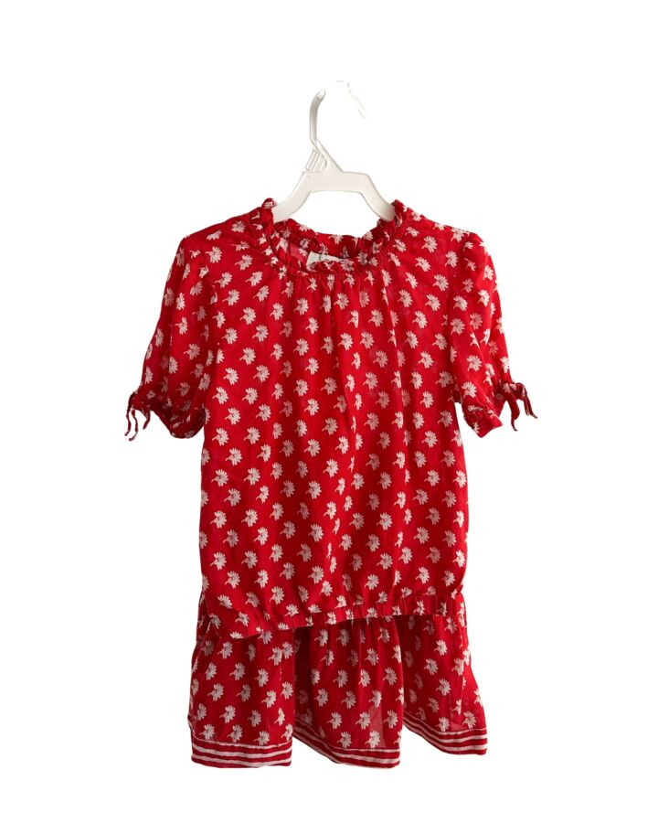 VINEYARD VINES  RED  FLORAL SMOCKED 2-PIECE OUTFIT