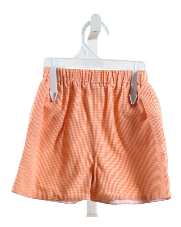 BANBURY CROSS  ORANGE  GINGHAM  SHORTS