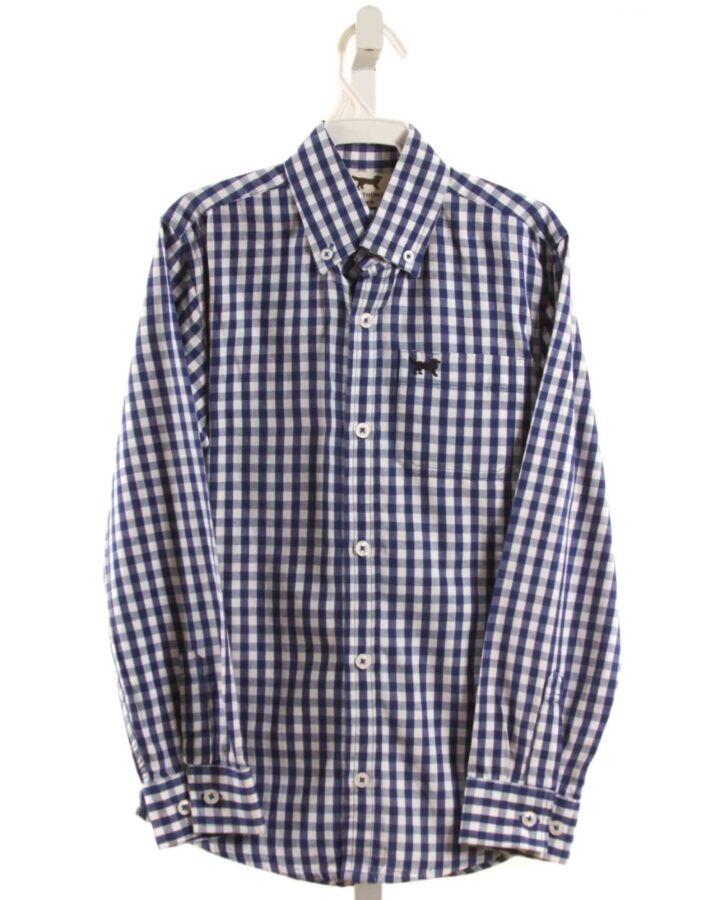 JACK THOMAS  BLUE  GINGHAM  DRESS SHIRT