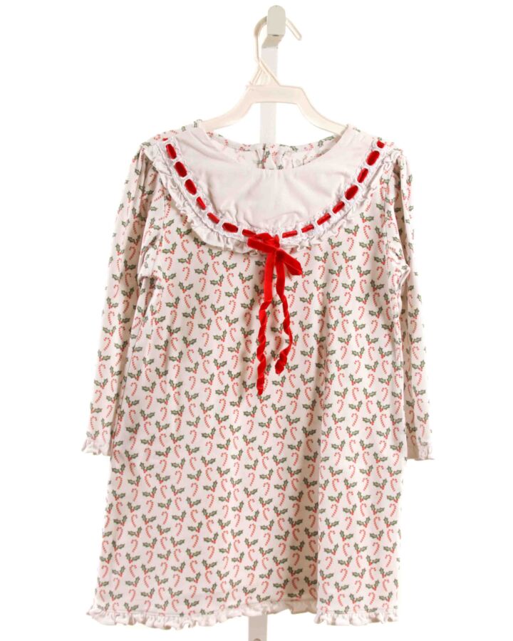 LILA + HAYES RED PRINTED DESIGN LOUNGEWEAR