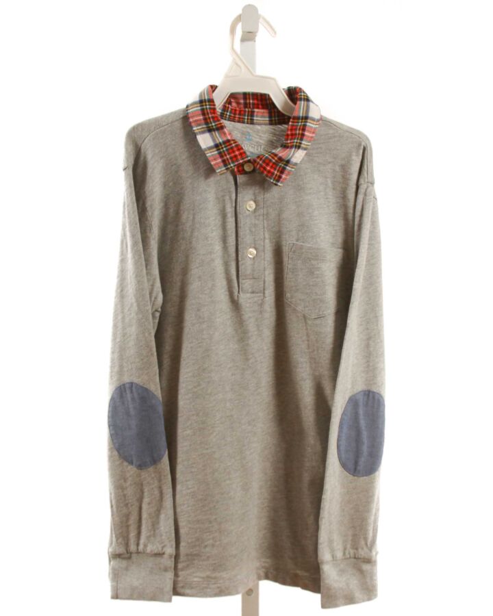 CREWCUTS  GRAY    KNIT LS SHIRT