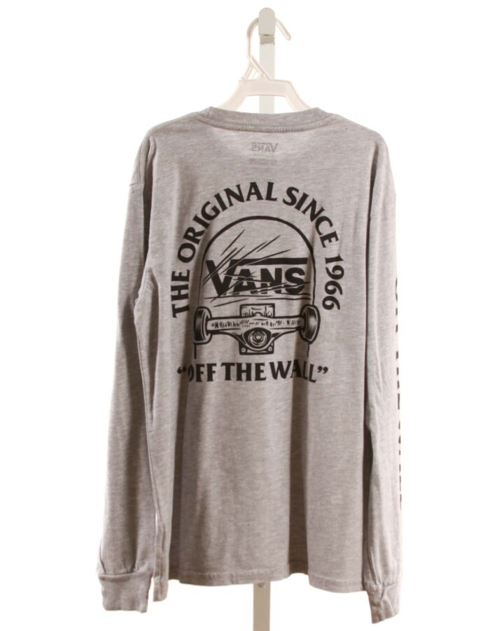 VANS  GRAY   PRINTED DESIGN T-SHIRT