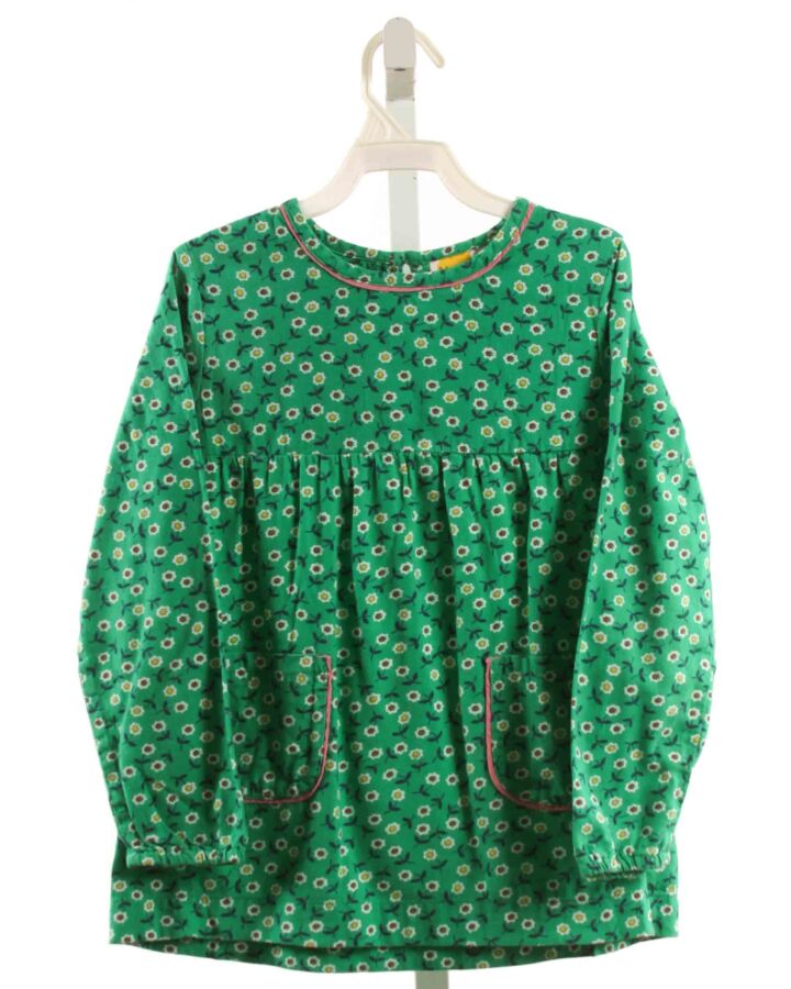 MINI BODEN  GREEN  FLORAL  SHIRT-LS