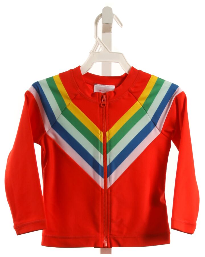 HANNA ANDERSSON  RED  STRIPED  RASH GUARD