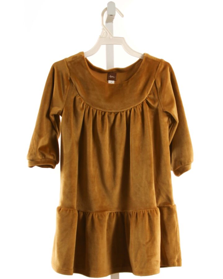 TEA  BROWN VELOUR   DRESS