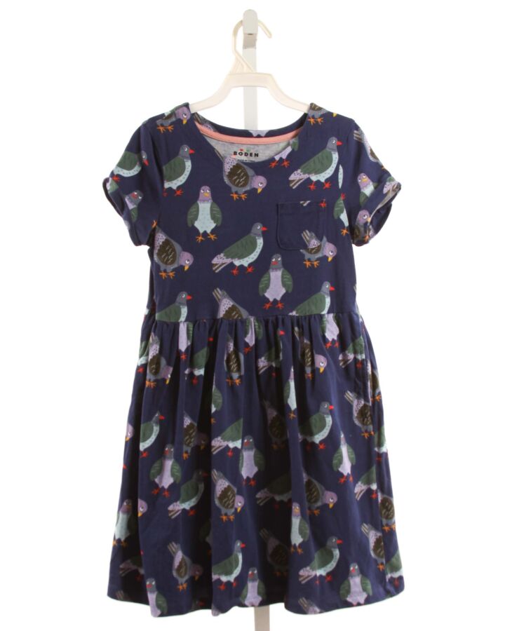 MINI BODEN  NAVY  PRINT  KNIT DRESS