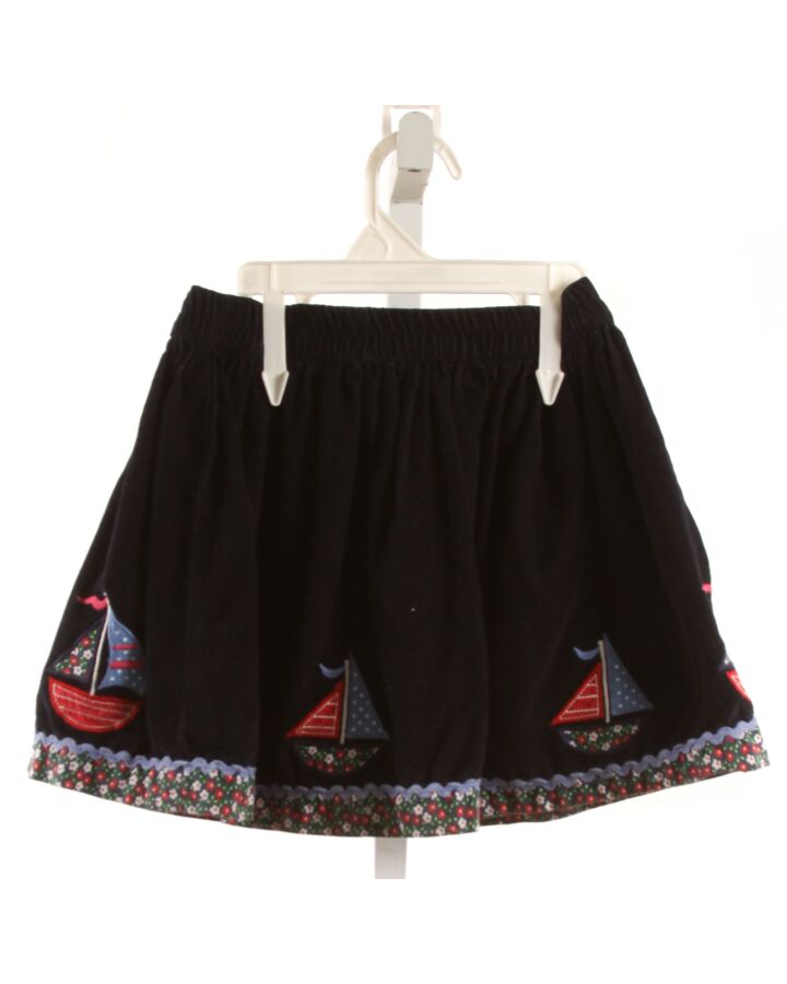 JOJO MAMAN BEBE  NAVY CORDUROY  APPLIQUED SKIRT