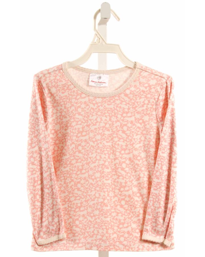 HANNA ANDERSSON  LT PINK  FLORAL  KNIT LS SHIRT