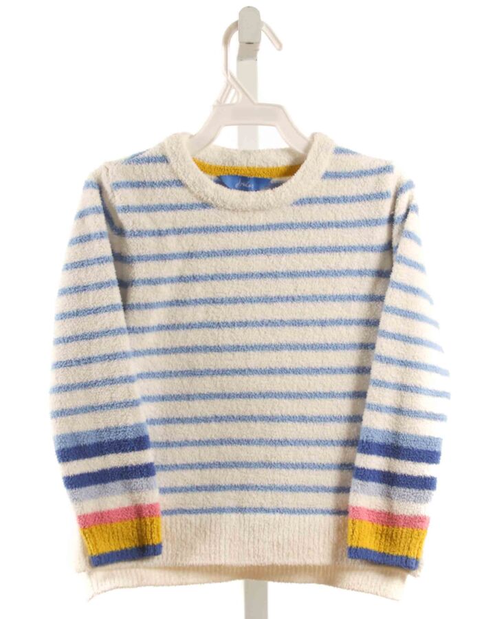 JOULES  BLUE FLEECE STRIPED  SWEATER