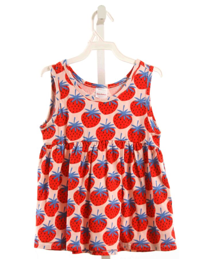 HANNA ANDERSSON  RED  PRINT  SLEEVELESS SHIRT